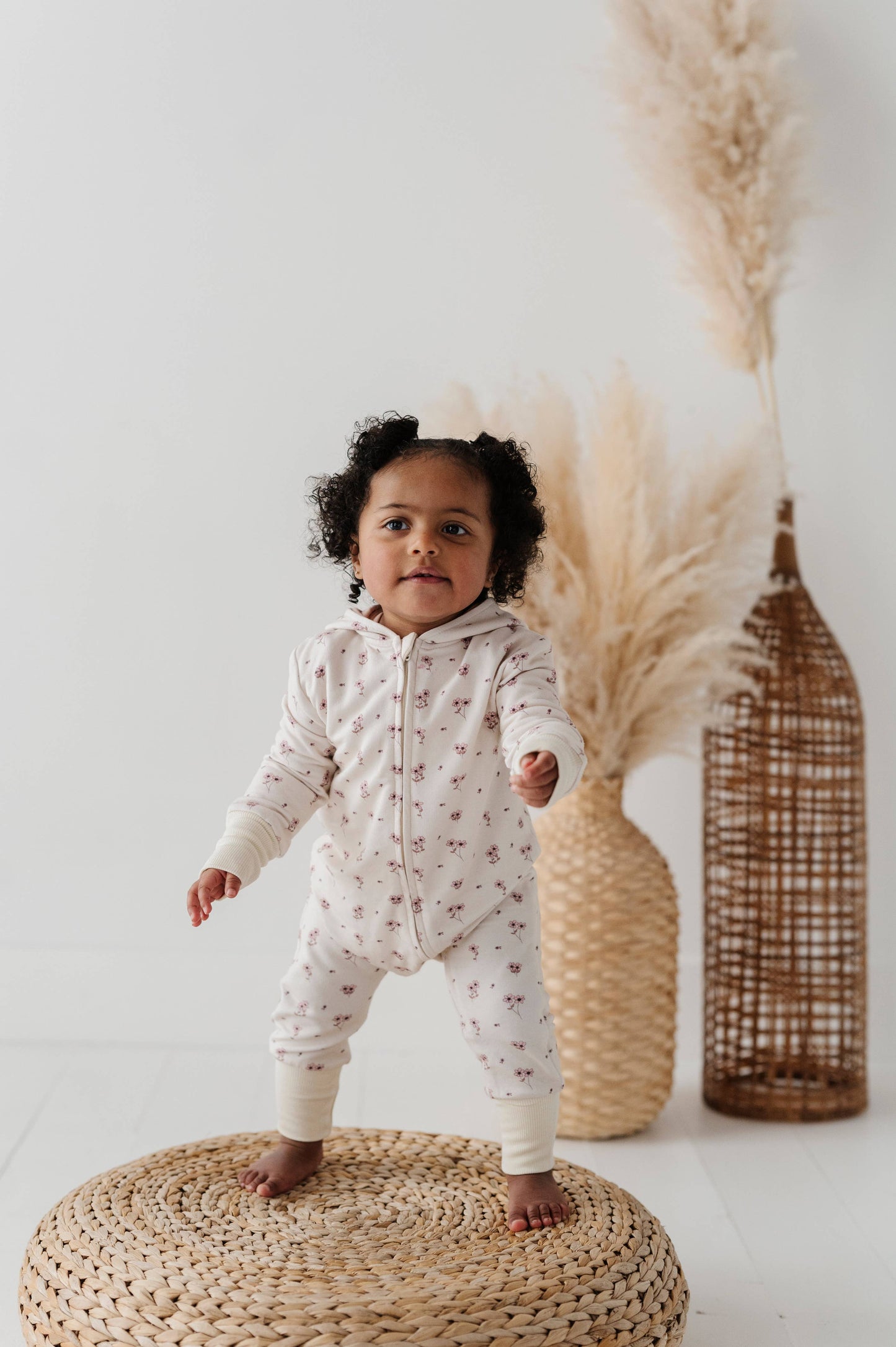 Mini Floral Zip Romper