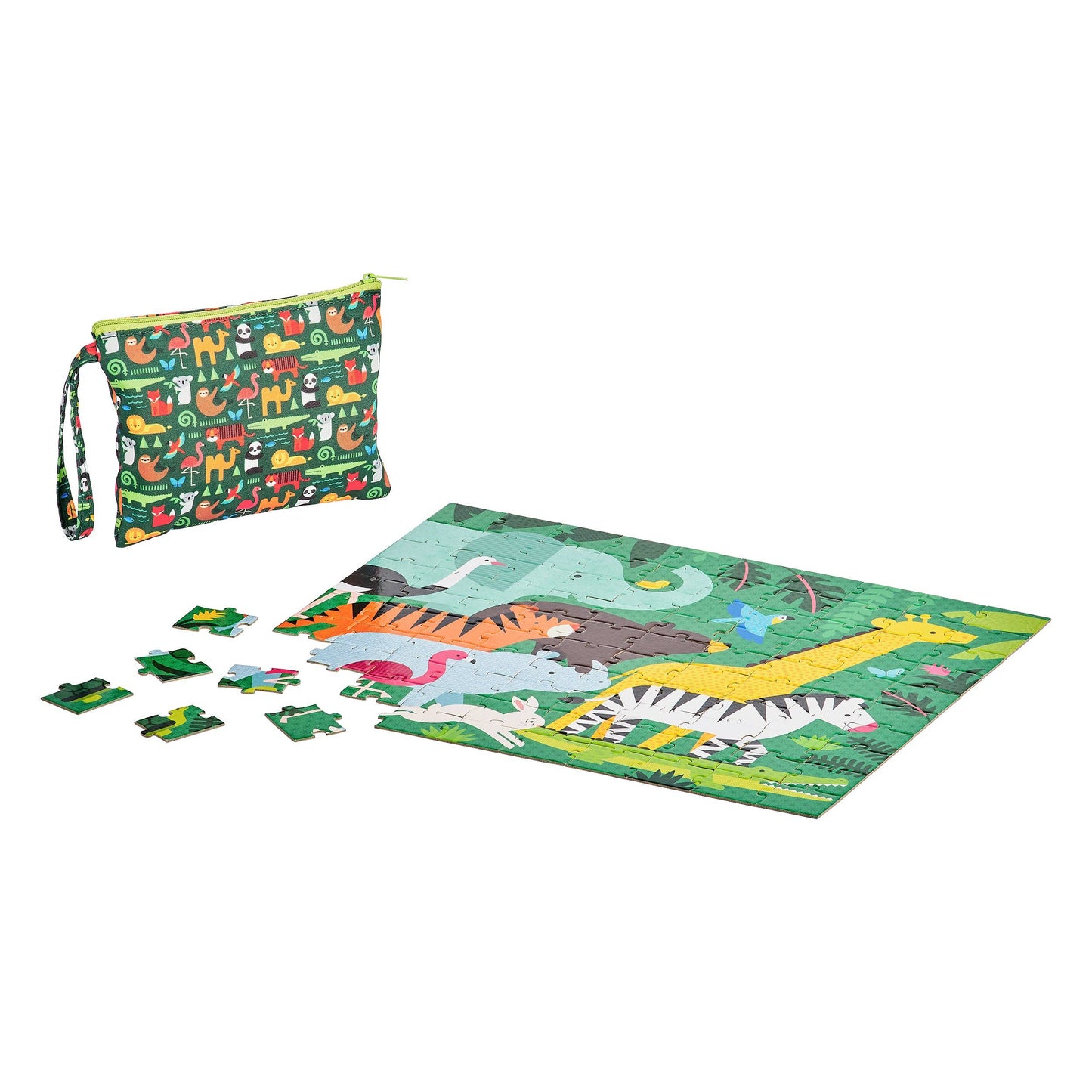 2 Sided On-The-Go Puzzle Animal Menagerie