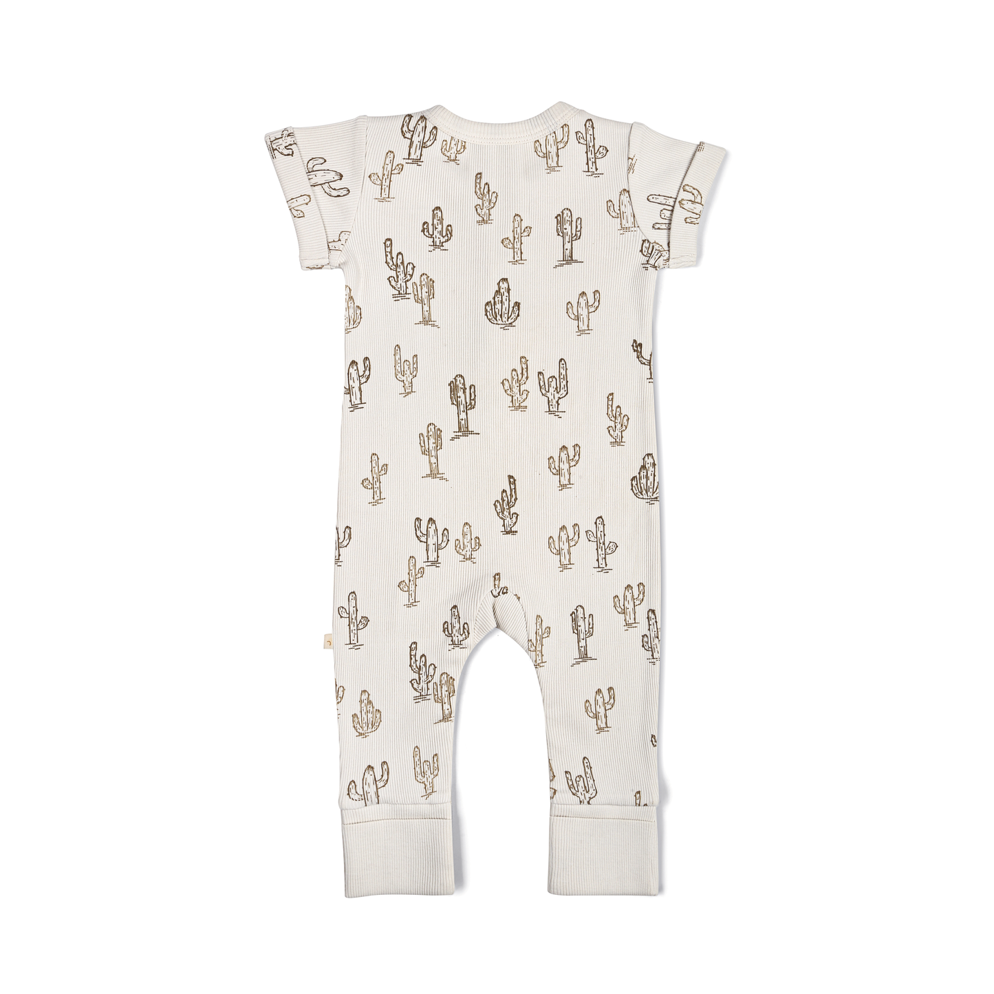 Cactus Short Sleeve Button Romper