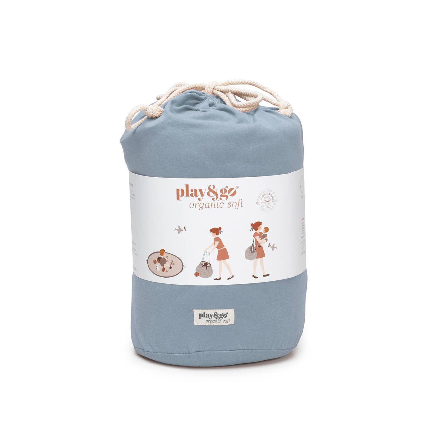 Dusty Blue organic babymat