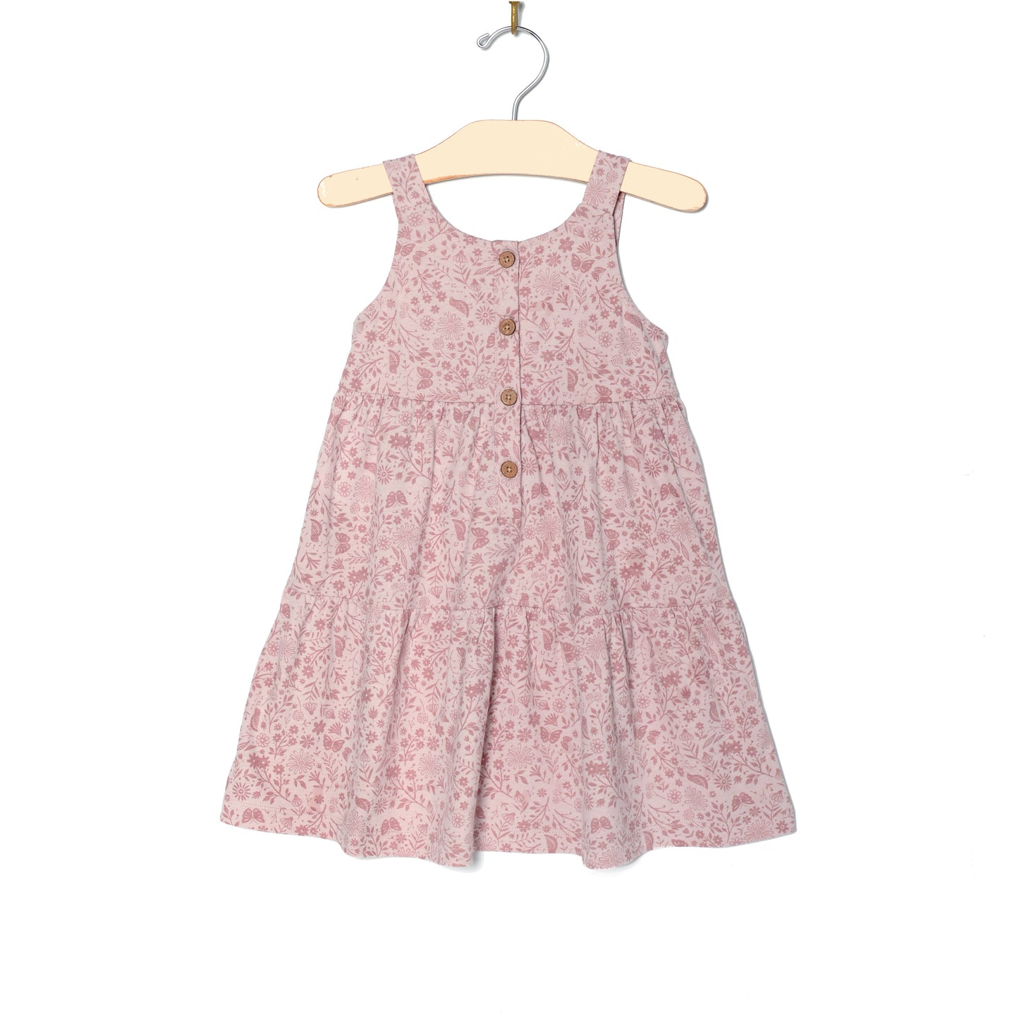 Tiered Tank Dress- Birds and Butterflies