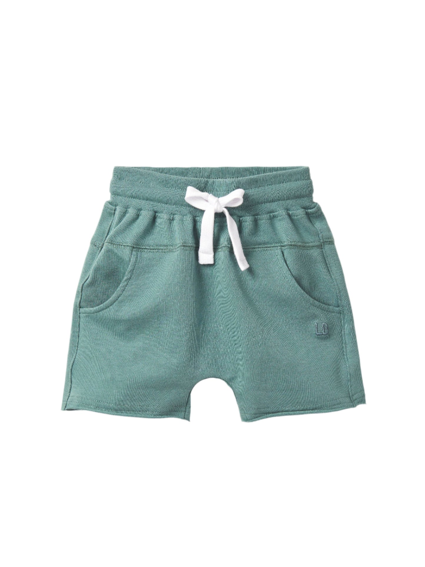 Raw Edge Harem Short - Teal