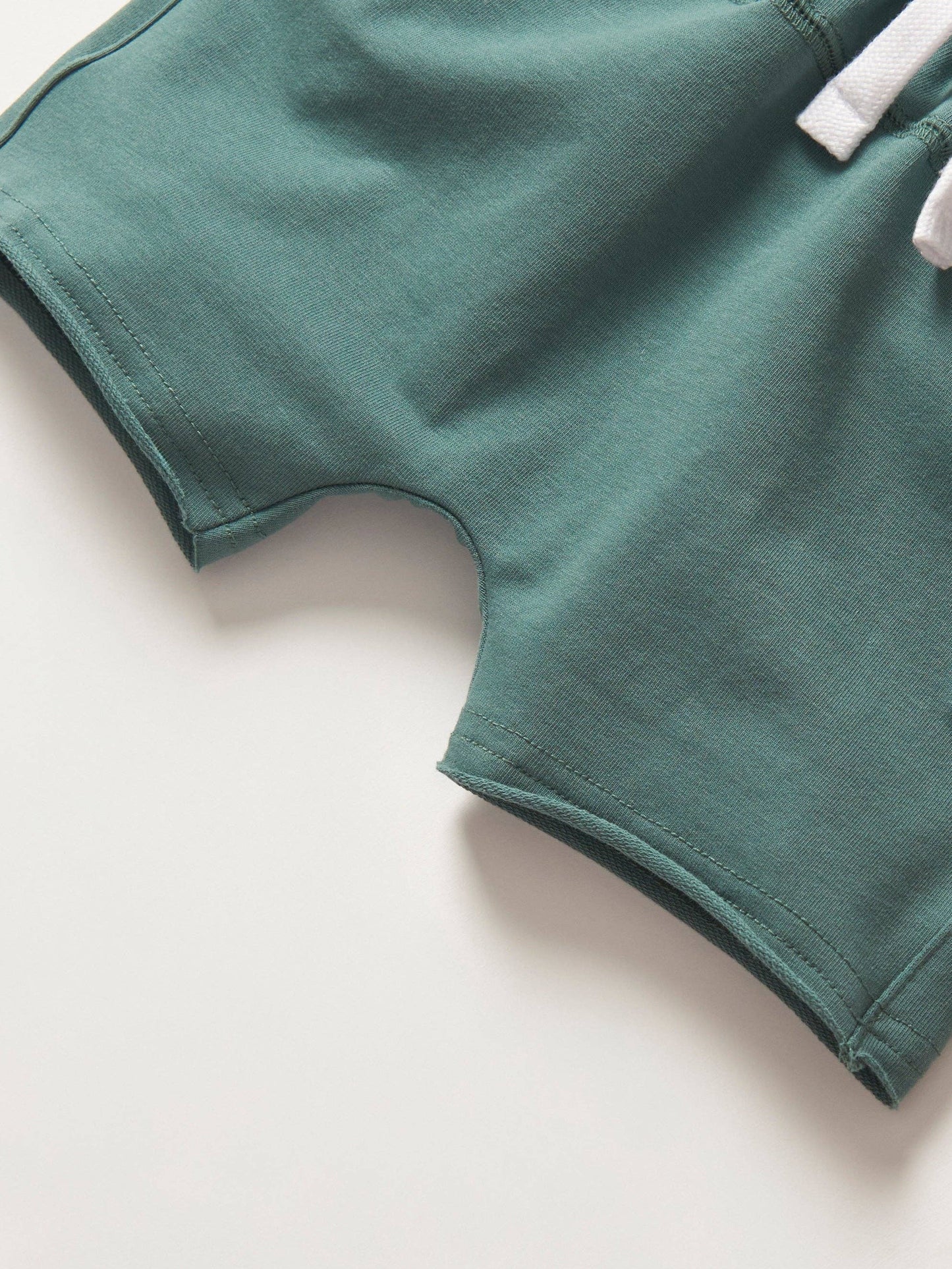 Raw Edge Harem Short - Teal