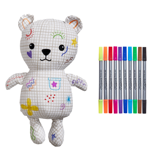 Color in & doodle Bear- Artie