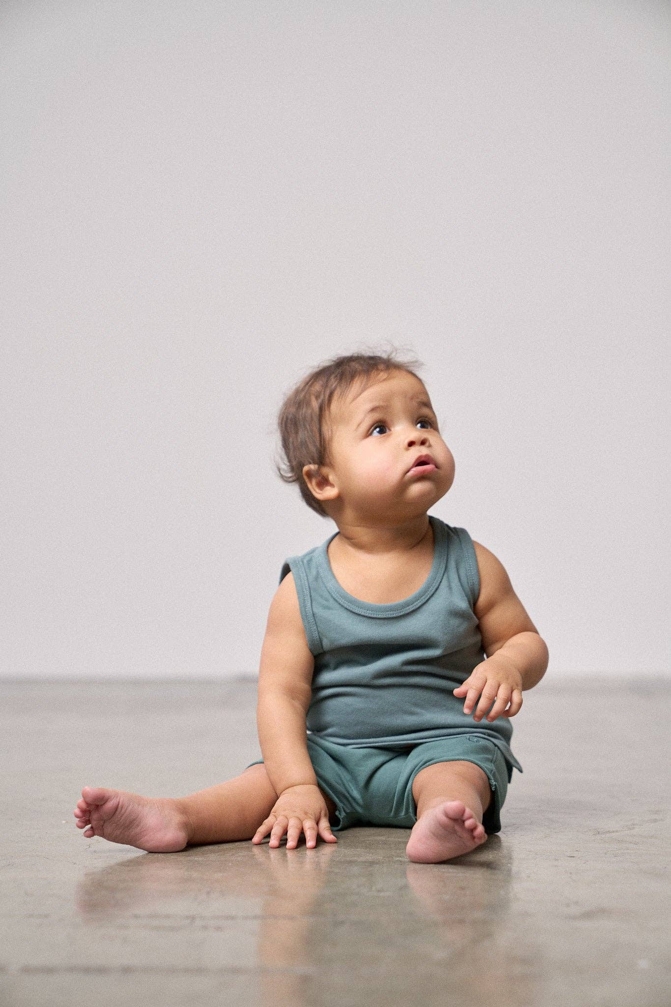Raw Edge Harem Short - Teal
